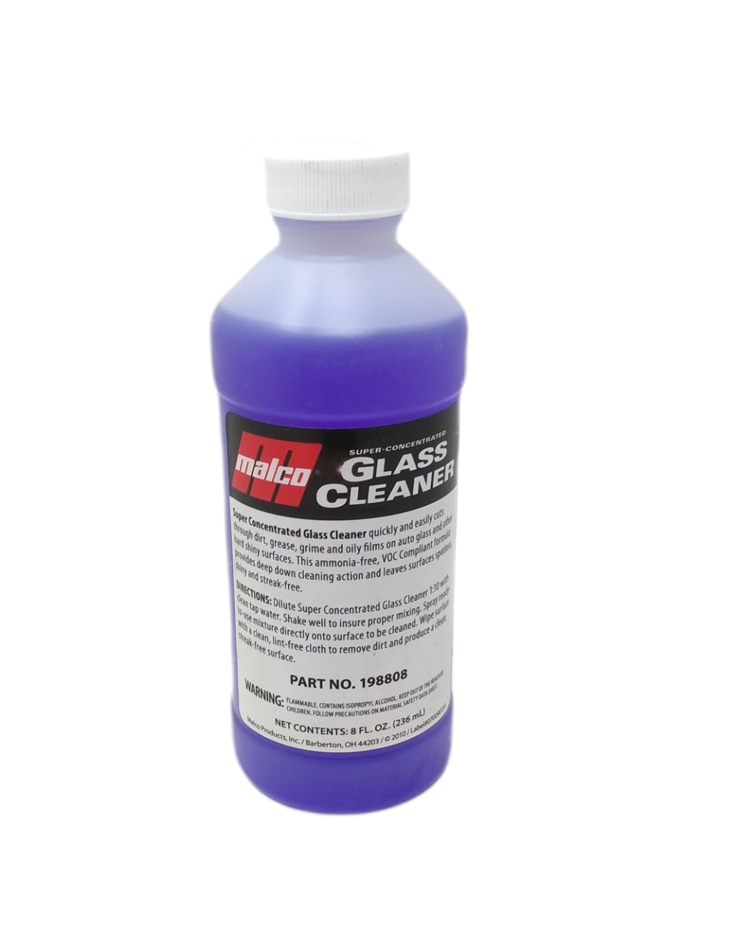Glass cleaner / limpiador de vidrio 8 onz. Malco 198808 Autopartes S.A.